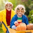 thumbnail image 2 of Fall Party Decoration Paper Eyeglasses Autumn Thanksgiving Costume Photo Booth Props Pumpkin Maple Leaf, 2 of 5