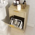 thumbnail image 3 of S-HOME10-Gallon Woodgrain Tilt-Out Trash Can Cabinet with Oak Finish and Wave-Textured Drawer for Kitchen and Bath Organization, 3 of 14