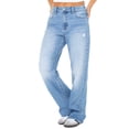 thumbnail image 3 of Celebrity Pink Women's and Women's Plus Slouchy Wide Leg Jean, Available in 30", 32", and 34" inseams, Sizes 1-24W, 3 of 6