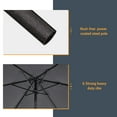 thumbnail image 5 of ACEGOSES 7.5ft Patio Umbrella, Outside Table Umbrellas With Non-Fading Polyester canopy, Anthracite, 5 of 9