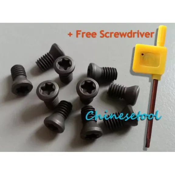 Us 12Pc M4 X 12Mm Insert Torx Screw For Carbide Inserts Lathe Tool & Screwdriver
