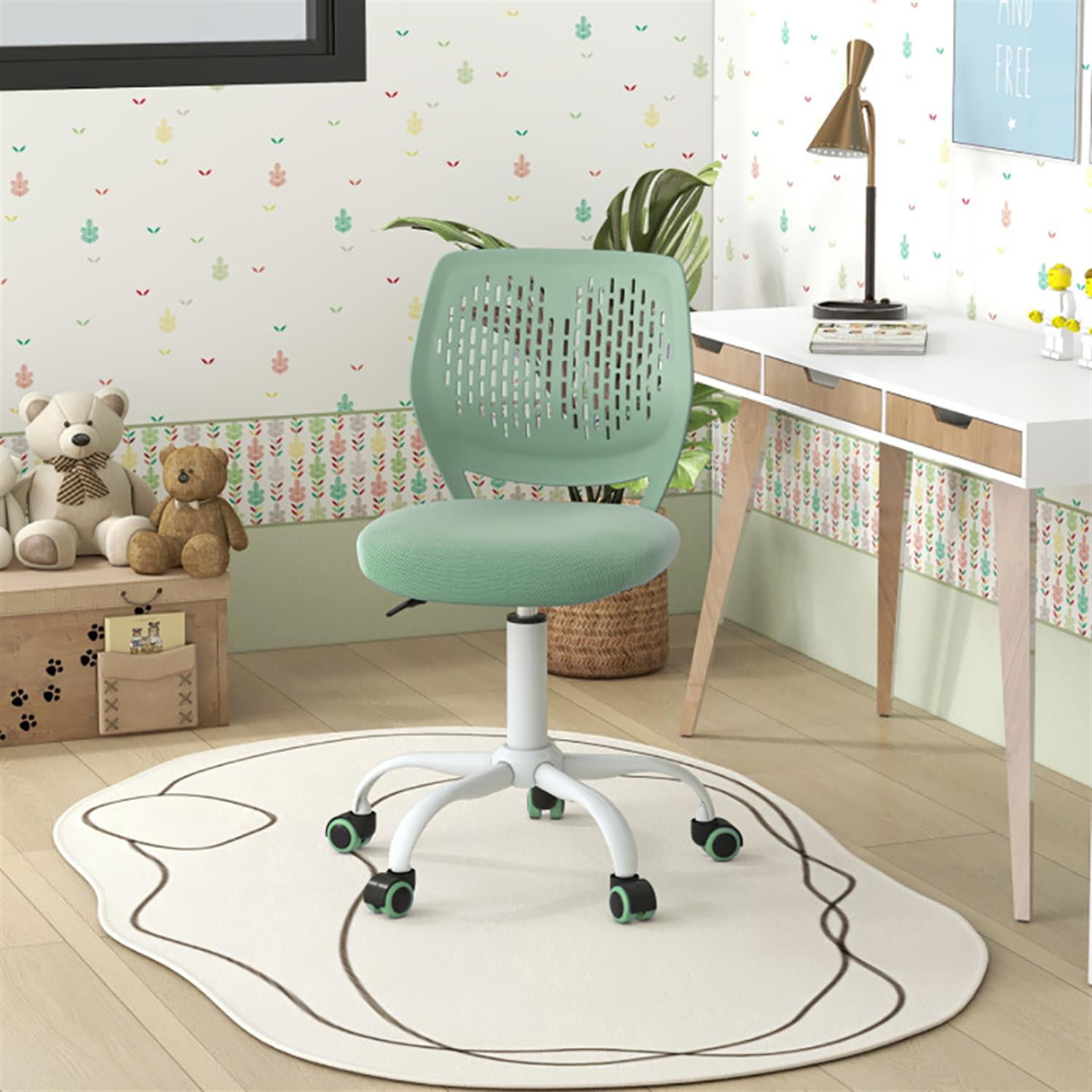 Demi Bonn Ergonomic Study Chair, Computer Desk Chairs with Adjustable Height, Suitable for Home Office, Green