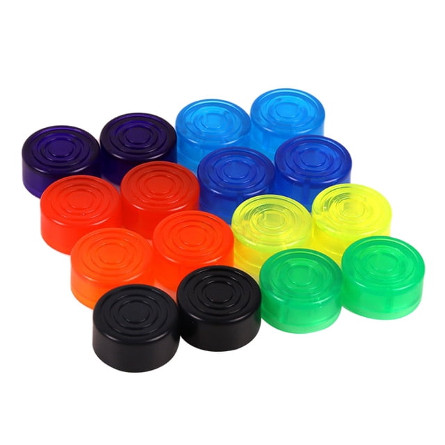 10 piezas pedal de efectos de guitarra pedal de punta de clavo tapa de clavo antideslizante tapa de protección de colores para pedal de guitarra efecto (color aleatorio)