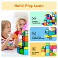 thumbnail image 6 of PicassoTiles Magnetic Tiles for Kids with Tote Bag – 61PCS STEM Building Blocks Set, Educational Construction Toy, Creative Learning Magnet Kit, 6 of 11