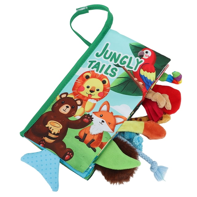 Baby Animal Tail Book, Baby Toy Book Safe Educational 3D For Kindergarten For Infants Forest,Dinosaur,Ocean