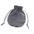thumbnail image 1 of Bolsa con cordón para guardar joyas, organizador de regalos de fiesta, bolsa de terciopelo para relojes, collares, pulseras, dijes y aniversarios. Gris oscuro 95 x 115 cm, 1 of 8