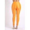 thumbnail image 3 of Ofenti Shiny Leggings for Women High-Waist Neon Tights for Parties & Raves, XL Neon Orange, 3 of 8