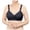 Black, variant on JGGSPWM Woman's Fashion Solid Comfortable Hollow Out Bra Underwear No Rims Black L