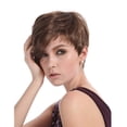 thumbnail image 3 of DOPI Human Hair Wigs For Women Black Color Natural Lace Hair Fashion Women Short Rose Net Full Brown Synthetisch Hiar Wig C, 3 of 5