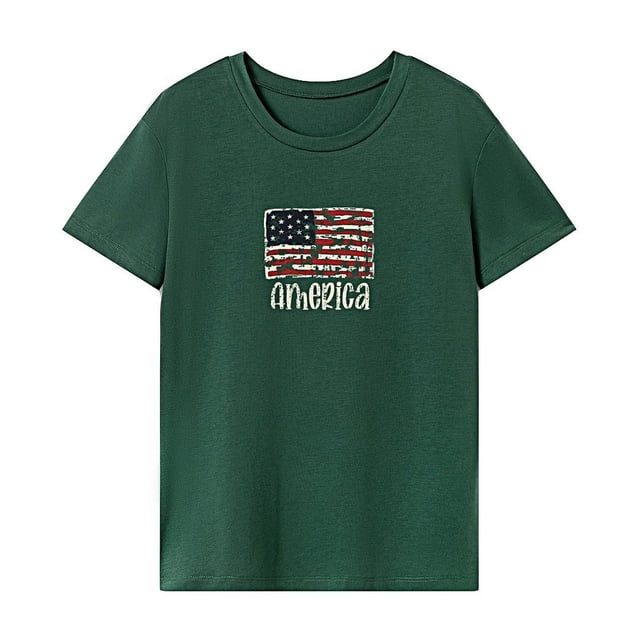 Camiseta de mujer de verano clásica cómoda cuello redondo para uso diario en la calle XL