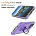 thumbnail image 7 of Njjex for iPhone 15 Plus Phone Case with Rotatable Ring Holder [Bulit-in Kickstand],360°Full Body Shockproof Heavy Duty Protection Case with Screen Protector for iPhone 15 Plus 6.7 Inch, Purple, 7 of 7