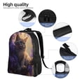 thumbnail image 5 of Fotbe Purple Flower Lazy Cat Travel Laptop Backpack, Business Slim Sturdy Laptops Backpack, Water Resistant College School Computer Bag Gift for Men & Women Fits 15.6 Inch Notebook, 5 of 8