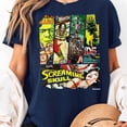 thumbnail image 2 of Vintage Style Sci Fi Horror Movie Poster Collage T-Shirt T-Shirt, Men's And Women's Graphic Tee 100% Cotton by TBun, Full Sizes S-5XL, 2 of 5