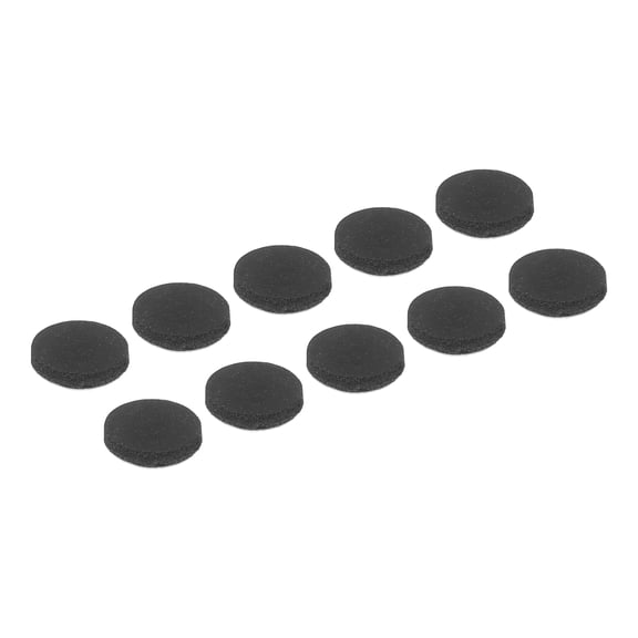 Uxcell 10 Pcs Non Slip Furniture Pads, 1/2" (12mm x 2mm) Self Adhesive Furniture Grippers Rubber Anti-Scratch Feet Round Chair Leg Pads Floor Protectors for Hardwood Floor, Black