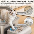 thumbnail image 2 of Caja de arena para gatos inoxidable gran capacidad borde alto diseño a prueba de fugas fácil limpieza incluye pala recogedora y pedal apto para todas, 2 of 7