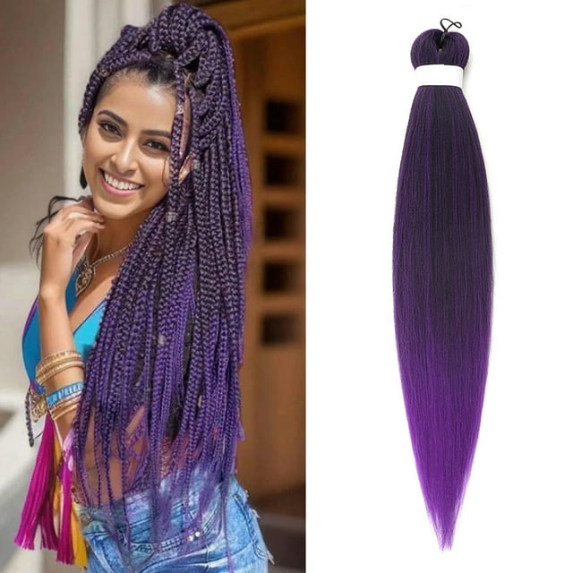 Peluca de 66 cm (26 pulgadas) con trenzas para peinados de festivales y trenzas de 90 g de largo.