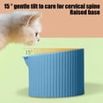 thumbnail image 4 of Spill Proof Elevated Cat Bowl with 15° Tilt & Wide Mouth, Non-Tip Food and Water Dish for Cats and Small Dogs, BPA-Free Plastic, 4 of 5