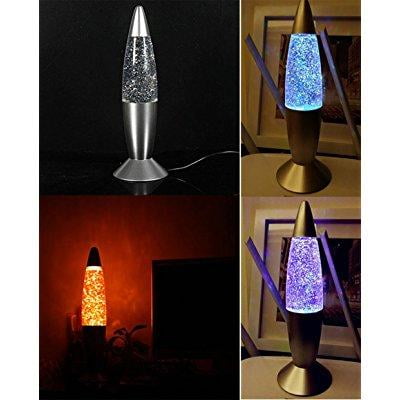 Pesp Classic Usb Led Glitter Rocket Lava Lamp Night Light Party Pesp Classic Usb Led Glitter Rocket Lava Lamp Night Light Party Decoration Multi Color Change