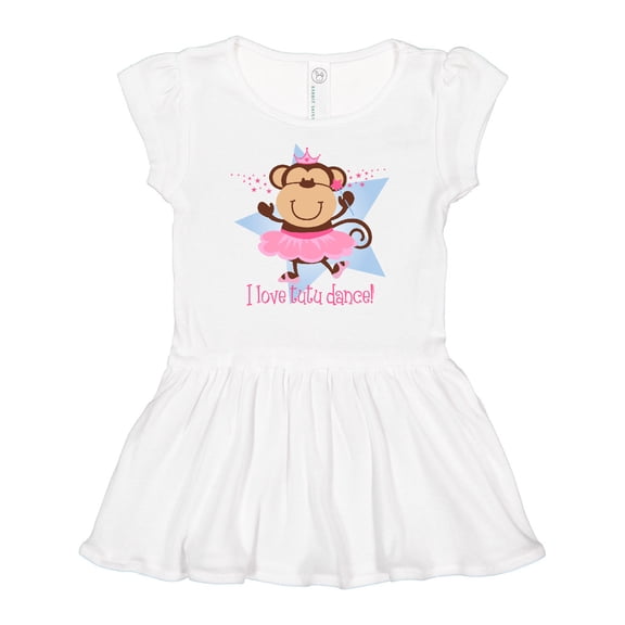 Inktastic Monkey Love Tutu Dance Girls Baby Dress