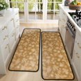 thumbnail image 4 of Kitchen Rugs Sets Of 2,Golden Christmas Snowflake Pattern Anti Fatigue Kitchen Mat Rugs Non Slip Washable,Decorative Kitchen Floor Mats for Kitchen,Sink,Laundry,17"x47"+17"x47", 4 of 5