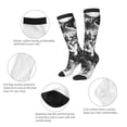thumbnail image 6 of Daiia Sports Socks Majestic Wolf Landscape Printed Novelty Crew Socks for Men Women Knee High Socks Cotton Socks Soft & Breathable Support Unisex Socks, 6 of 9