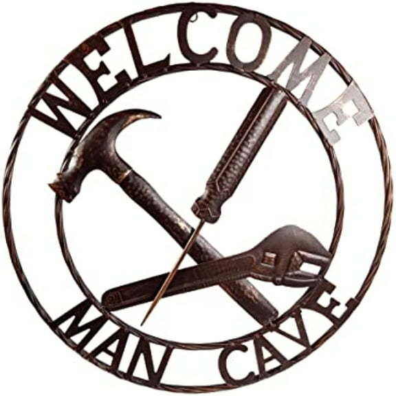 Urbalabs Don't Mess With Texas Metal Ring 24 Inch Texas Loan Star Twisted Rope Rustic Barn Star Outdoor Wall Decor Barn Star Western Decor Western Stars Wall Decor Lonestar Decor (Mancave)