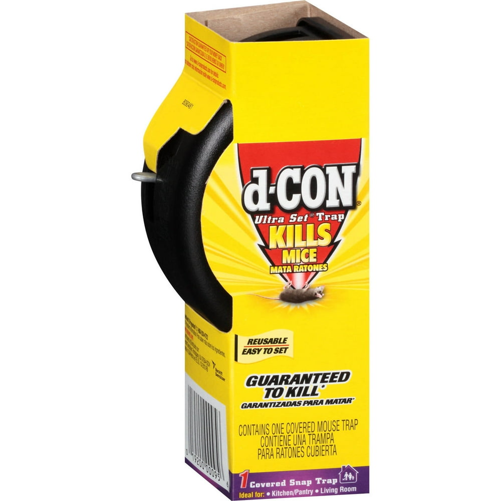 NEW d-CON Ultra Set covered mouse trap dCon - A BETTER REUSABLE MOUSE D Con Mouse Trap Won T Set