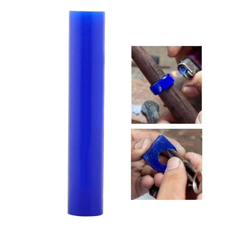 6 Blue Candlewax Cylinders Jewelry Engraving Equipment Mild Steel Drill Crafting Set Multiple Measurements