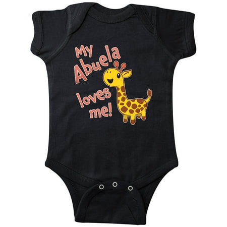 

Inktastic My Abuela Loves me- cute giraffe Gift Baby Boy or Baby Girl Bodysuit