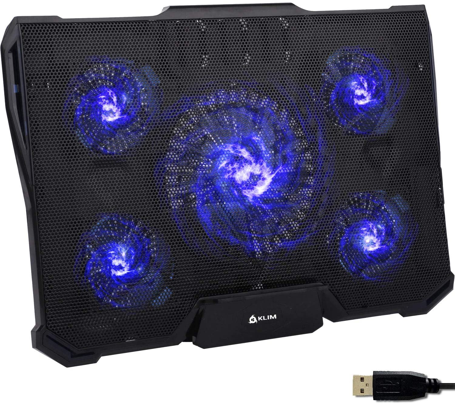 Laptop Cooling Pad 5 Fans Cooler No More Overheating Increase