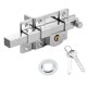 thumbnail image 2 of Door Security Color Silver Anti theft Door Lock Fence Door Lock Confidential Key Iron Construction For Garden Fences, 2 of 11