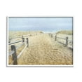 thumbnail image 4 of Stupell Industries Sandy Footprints Beach Boardwalk Coastal Painting White Framed Art Print Wall Art, 4 of 5