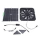 thumbnail image 2 of Ventilador de escape del panel solar, ventilador de panel solar de panel solar multifuncional de alta eficiencia de 13.5 pulgadas con cable de interruptor para la casa de pollo, 2 of 7