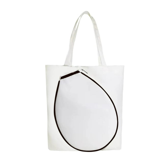 S SERENABLE Tennis Racket Bag Canvas for Professional or Beginner Tennis Camping Black Border