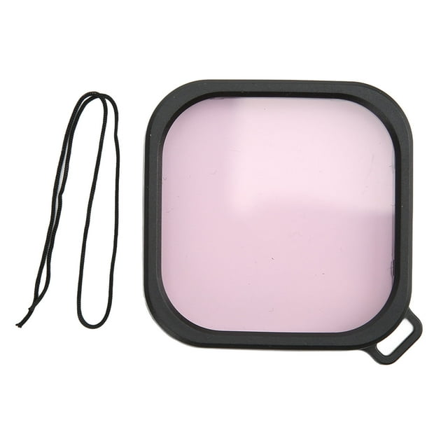 Waterproof Case Dive Filter, Dive Housing Filter Covering Optical Films Correct Color High Permeability Coating High Hardness For Action Camera Pink Filter