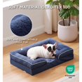 thumbnail image 3 of Made4pets Orthopedic Supportive Foam Dog Sofa Bed with Removable Washable Cover, Navy, 30"x20"x6.5", 3 of 8