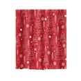 thumbnail image 1 of Dvkptbk Rideau de Douche en Polyester Imprimé Flocon de Neige d'Hiver de Noël, 1 of 3