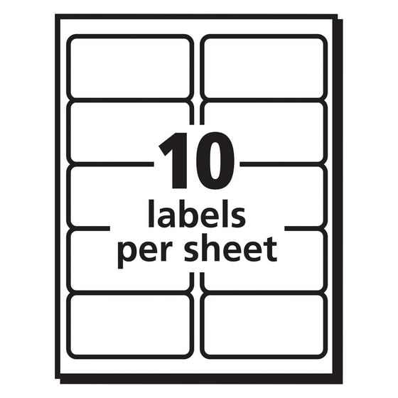 shipping labels 10 per page