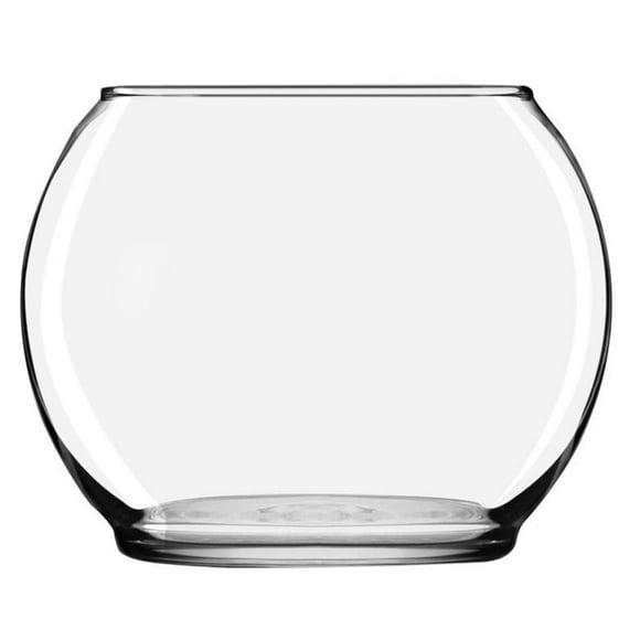 Bol en verre avec fond à pied de Libbey Glass 3,9 x 4,9 po Bulle 9,65 cm/3,8 po