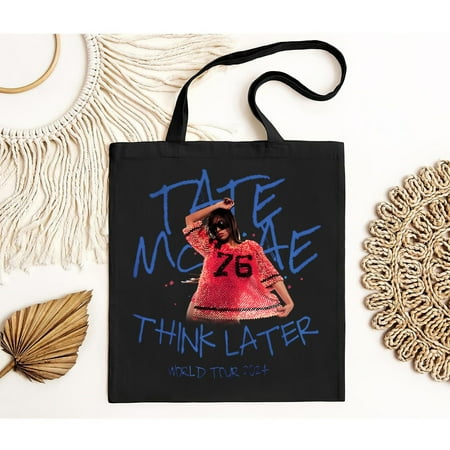 vintage Tate McRae 2024 Tour Bag  Graphic Tate McRae The Think Later Tote Bag  Tate McRae Fan Gift Bag  Tate McRae Tour Merch  Tate McRae Bag-TH12040