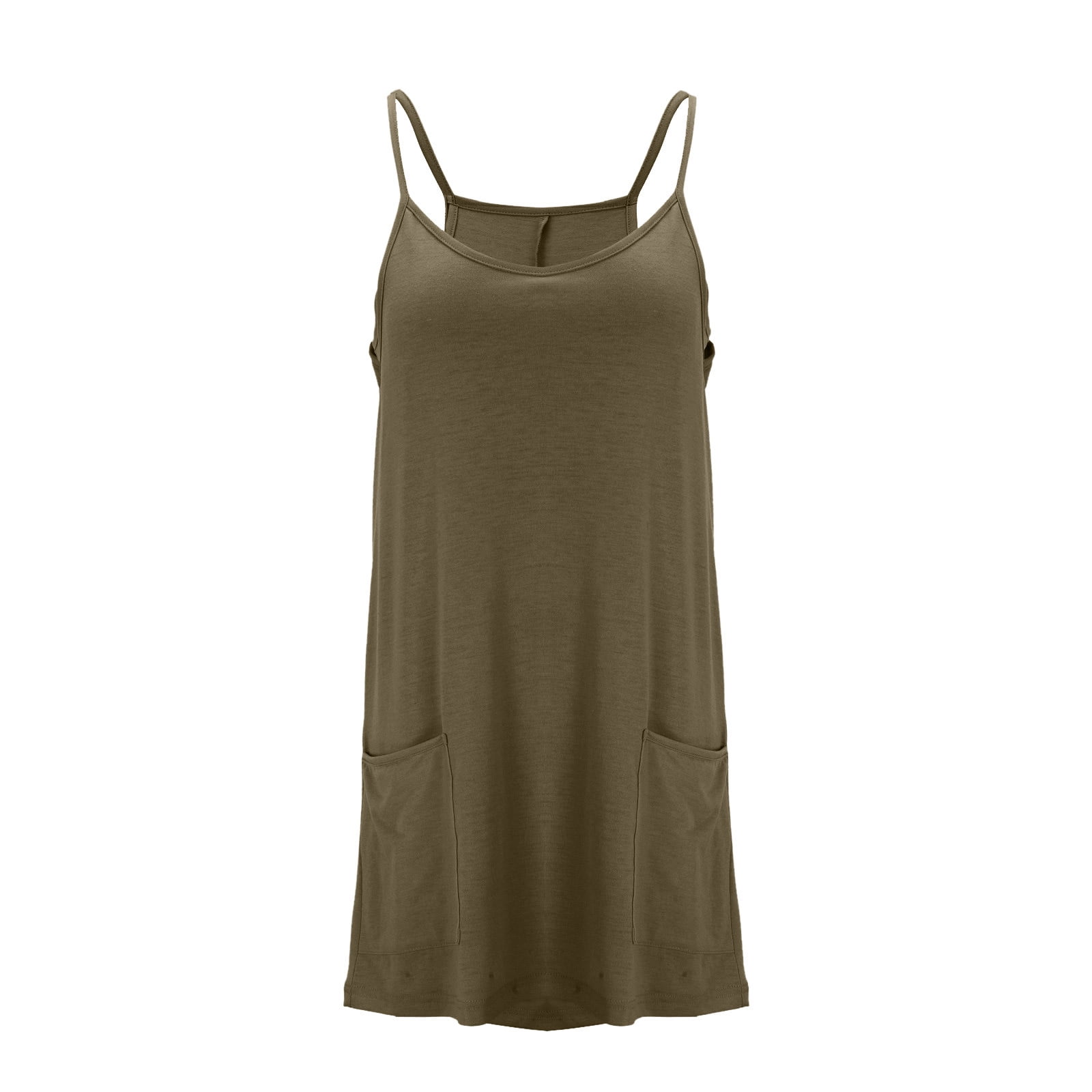 V Neck Tennis Dress, Plus Size Women's Summer Mini Dress Casual Workout Golf Dress with Shorts Sleeveless Althletic Skort Romper with Pocket Green 4XL
