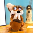 thumbnail image 3 of Peluche de la Edad de Hielo, ardilla, mamut, elefante, tigre dientes de espada, muñeco de peluche suave, almohada para dormir, regalos para niños y niñas, 3 of 5