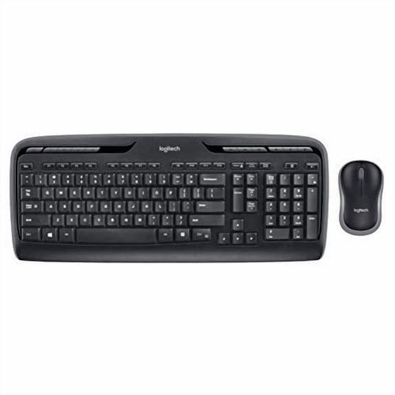 Restored Logitech MK320 Wireless Desktop Keyboard And Mouse Combo Black Standard (Refurbished)