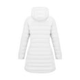 thumbnail image 5 of RYRJJ Women's Long Reversible Puffer Jackets Full Zip Winter Outerwear Quilted Padded JacketHooded Warm Snow Coats with Pockets(White,S), 5 of 8