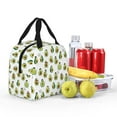 thumbnail image 4 of Bingfone Avocado Friends Print Lunch Bag Insulated Lunch Box, Small Leakproof Cooler Food Lunch Containers Reusable High Capacity Lunch Tote Bags for Work, Travel, Outdoor, 4 of 5