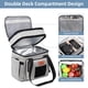 thumbnail image 3 of Lonchera HSHRISH de Doble Nivel 15L Aislada Impermeable Gris, 3 of 7
