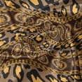 thumbnail image 5 of Ambesonne African Valance Pack of 2, Leopard Skin Ornaments, 42"X18", Umber Brown Marigold, 5 of 5