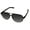 Black, variant on Timberland Mens TB7095 Metal Frame Aviator Sunglasses, Gunmetal/Grey