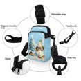 thumbnail image 5 of HELLHERO Christmas Snowman and Christmas Tree Crossbody Sling Bags 2 Zippers Adult for Casual Use 4.33"x1.97"x7.09", 5 of 7