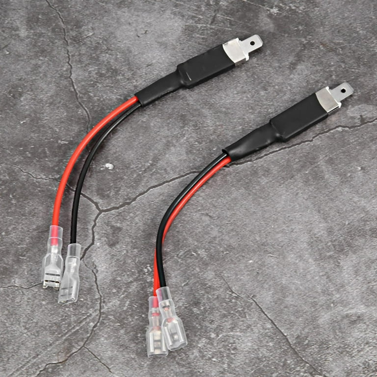 Conversion Wiring Line 2pcs H1 LED Single Conversion Wiring Connector Cable  Holder Adapter For LED Headlight Bulbs 